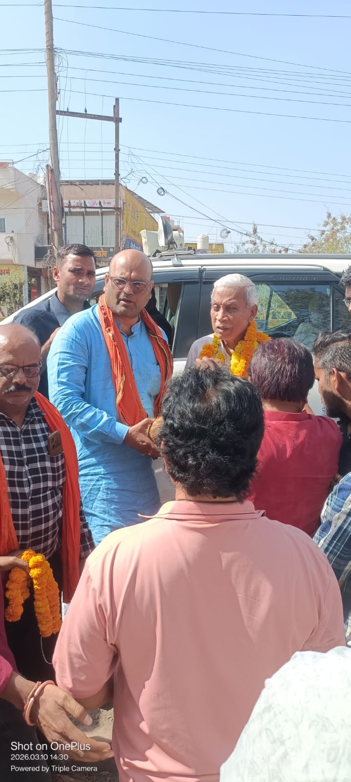 चरोदा मंडल में कैबिनेट मंत्री दर्जा प्राप्त डॉ. रामप्रताप सिंह का भव्य स्वागत।