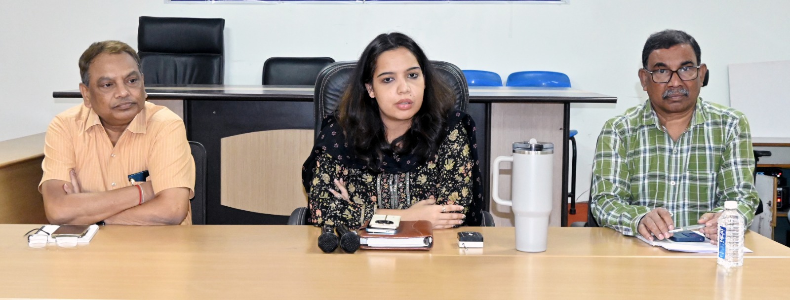 मीडिया से सीधा संवाद, भिलाई निगम आयुक्त सुरूचि सिंह।