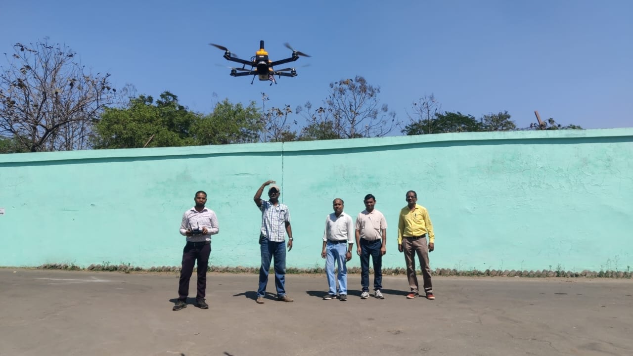 भिलाई इस्पात संयंत्र (BSP) ने तकनीकी विश्लेषण के लिए ड्रोन तकनीक का किया सफल उपयोग।